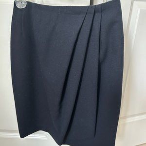 Navy Blue,  Anne Kline II Wool skirt, size 4